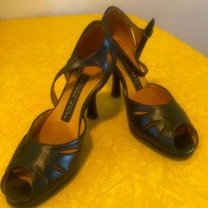 Arika Nerguiz Salsa / Dance shoes , all leather , comfortable , 3 inch heel